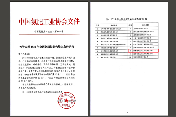 重化工有限責(zé)任公司榮獲“2022年全國(guó)氮肥企業(yè)利潤(rùn)總額20強(qiáng)”文件1   600.jpg